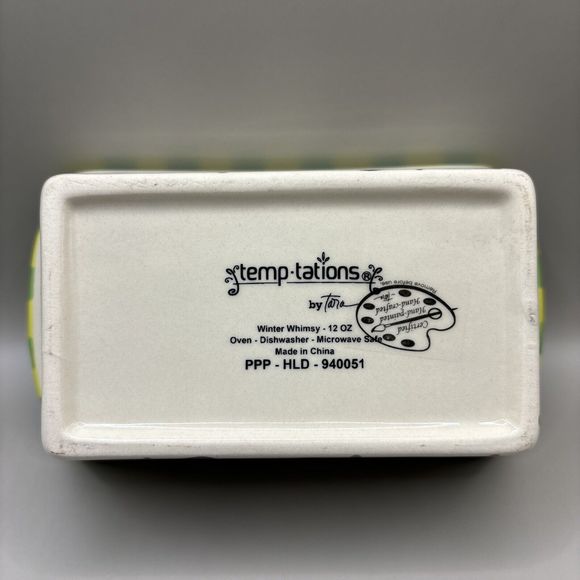 Temptations By Tara "Winter Whimsy" Snowman & Penguin 12 Oz Loaf Pan With Lid - Picture 3 of 7